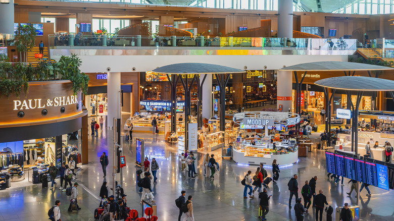 Departures terminal at Istanbul Airport