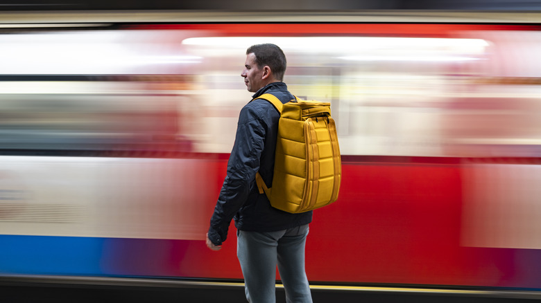 A busy tube station in London.