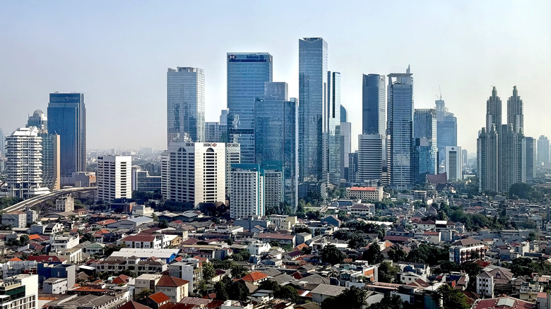 The skyline of Jakarta's Central Business District