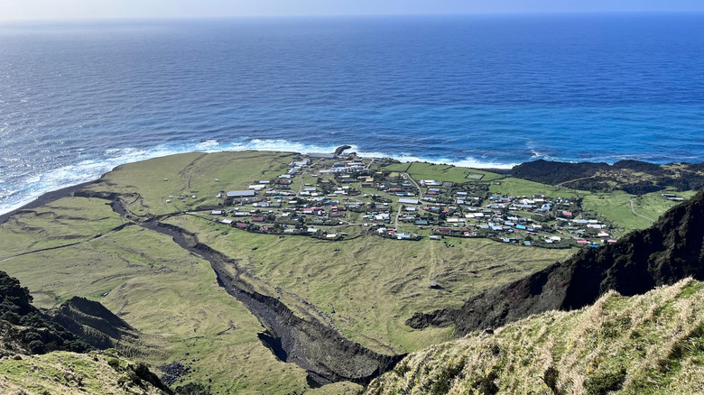 View of Tristan da Cunha