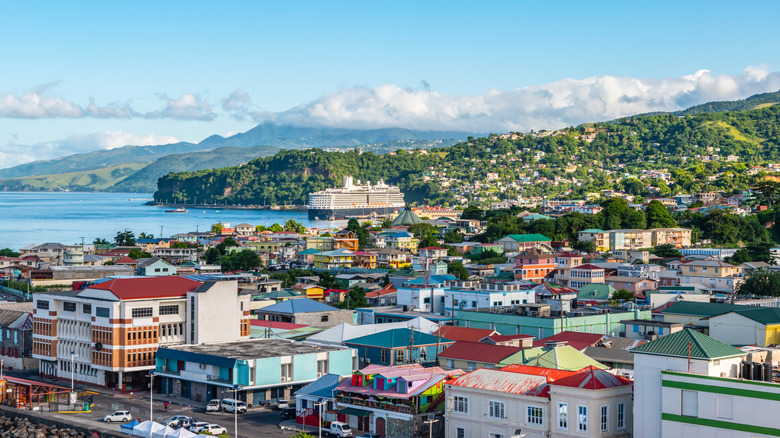 The capital city of Dominica, Roseau