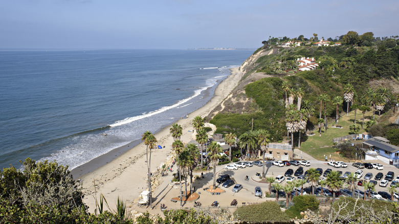 aerial view of beach