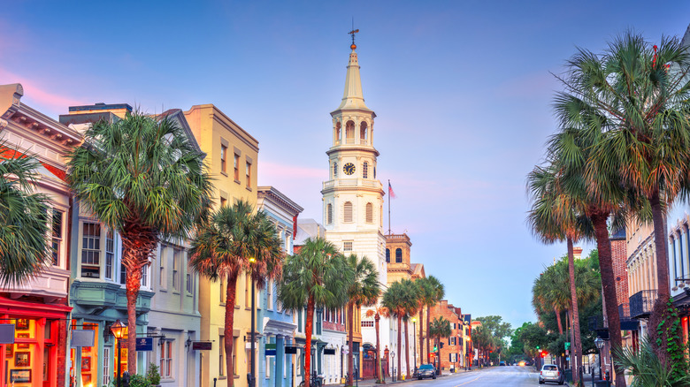 Colorful buildings in Charleston