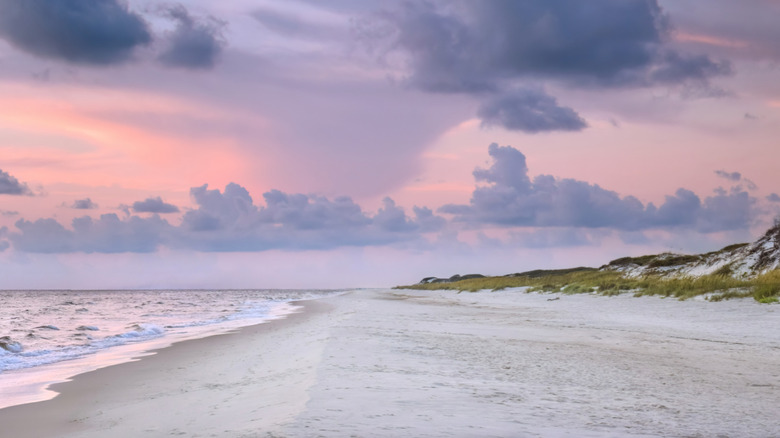 Dawn on the beach at St. George's Island in the Florida Panhandle
