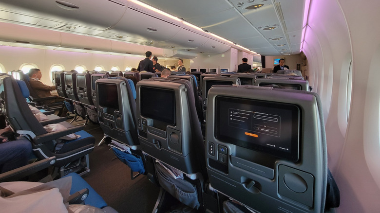Singapore airlines interior shot