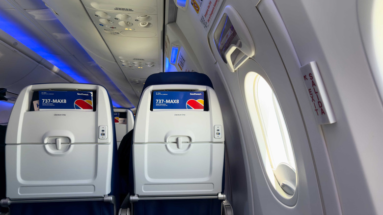 southwest airlines interior shot