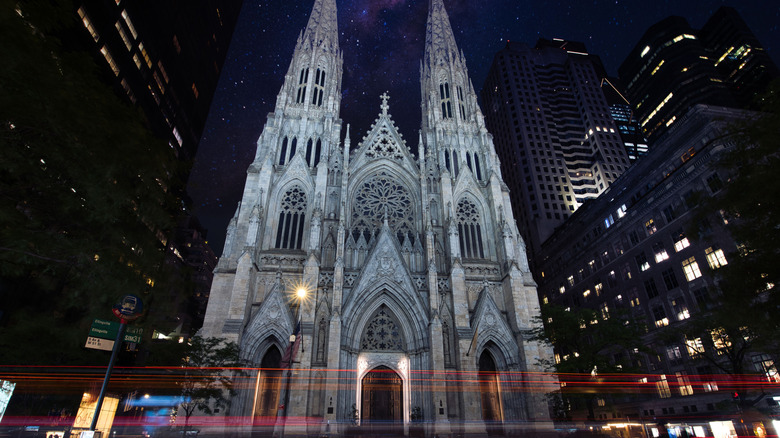 Exterior of St. Patrick's Cathedral in New York City