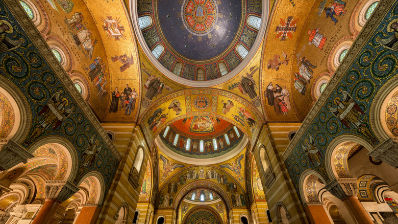 Mosaics on the ceiling of the Cathedral Basilica of St. Louis
