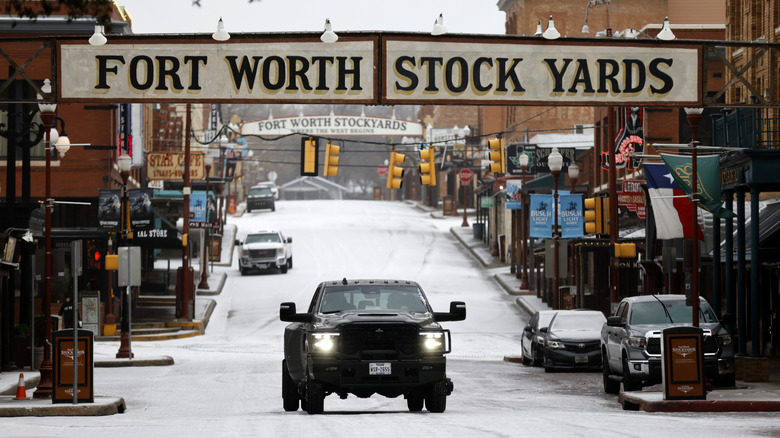 The entrance to Fort Worth Stockyards, Texas