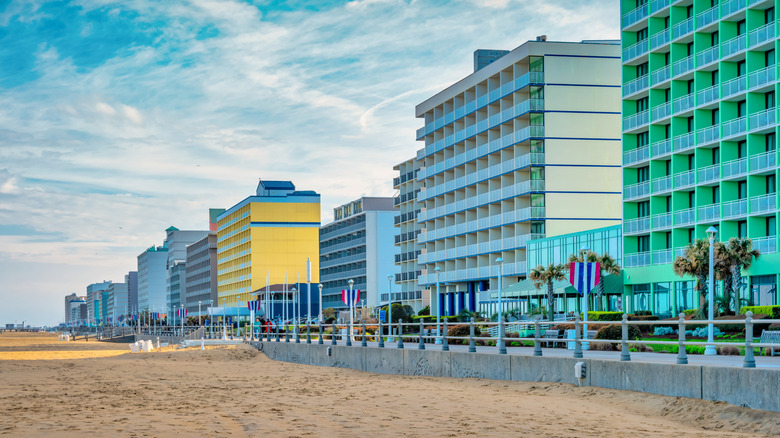 A section of Virginia Beach Boardwalk
