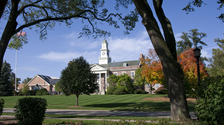 View of the Village Hall in Hinsdale