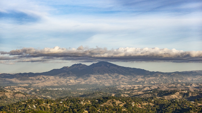 View of Mount Diablo from Orinda, California