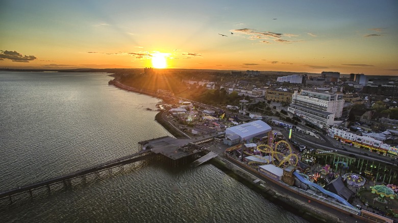 Sunset over Southend-on-Sea