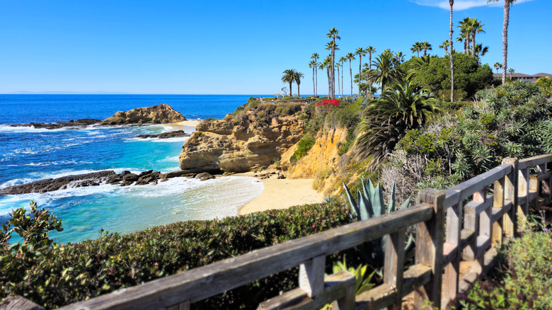 View of the ocean from Treasure Island Park