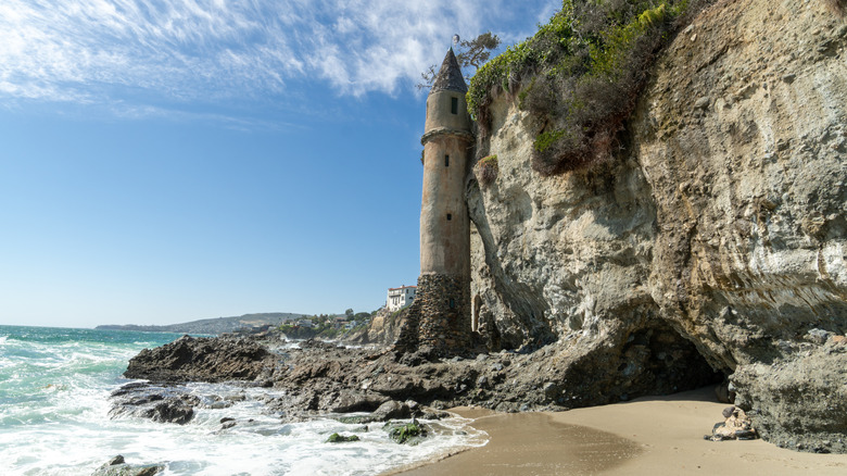 The Pirate Tower at Victoria Beach, California