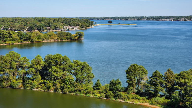 Lake Conroe, Texas, on a sunny day