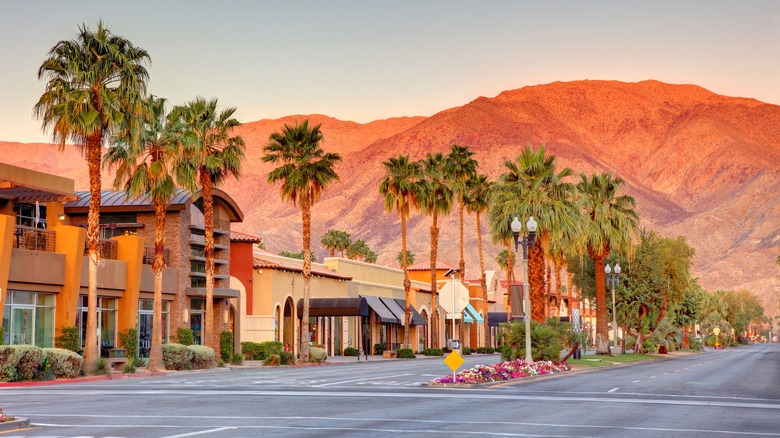 Palm Desert during the golden hour in California