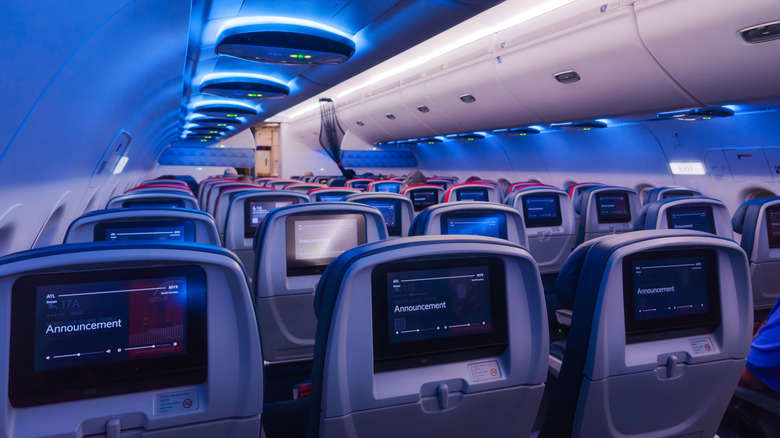 Delta Air Lines airbus interior