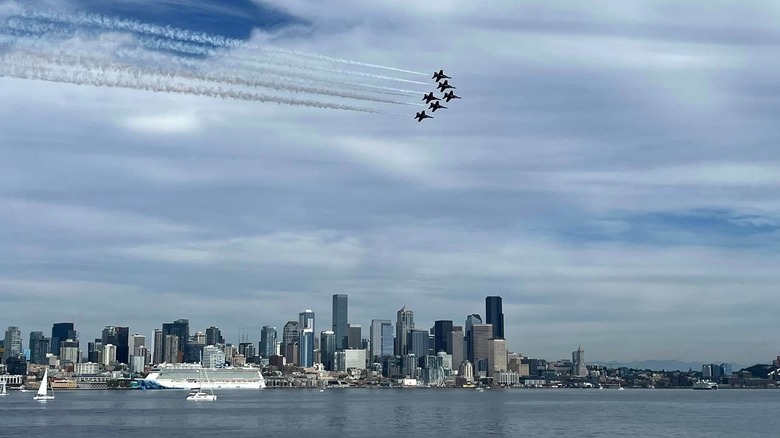 The Blue Angels from the Argosy in Seattle