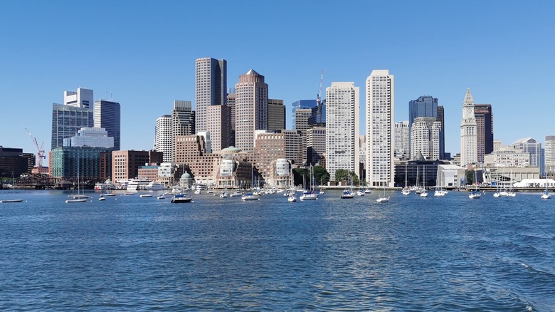 Boston harbor from City Cruise boat