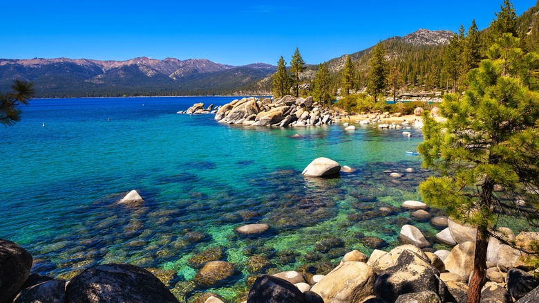 Clear waters at Sand Harbor, Lake Tahoe, Nevada