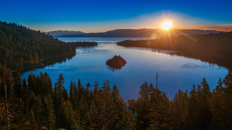 Sunrise over Emerald Bay, Lake Tahoe