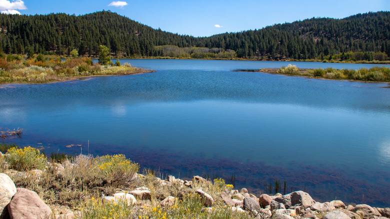 Blue waters of Spooner Lake, Nevada
