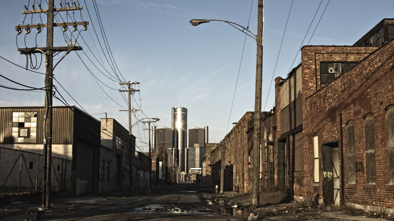Detroit urban blight