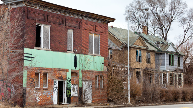 A slum in Detroit