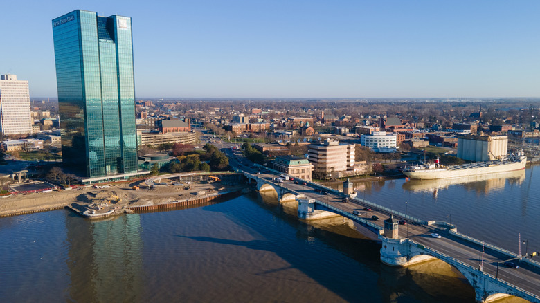 The Toledo riverfront
