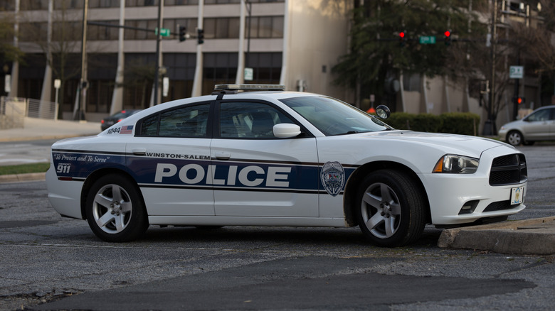 A poilce car in Winston-Salem