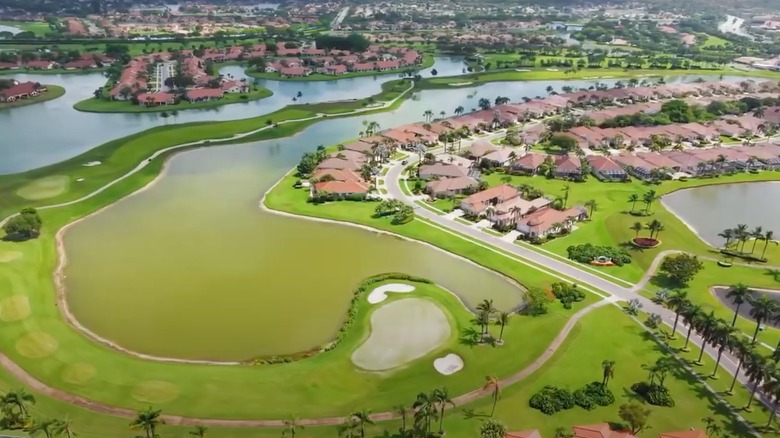 Aerial view of Aberdeen Florida golf course