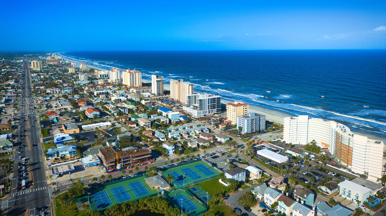 Aerial view of Jacksonville Beach, Florida