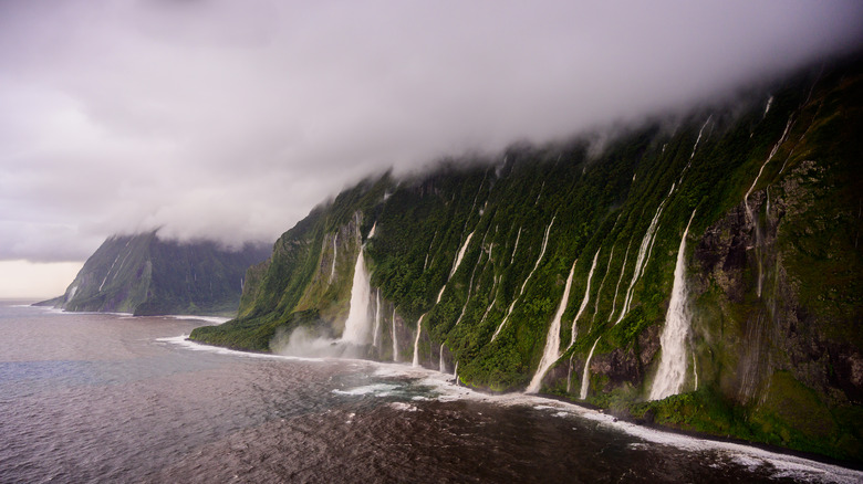 An aerial view of Molokai, Hawaii