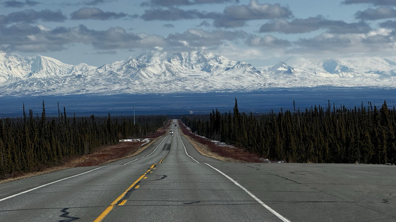 Wrangell volcano fields in Alaska
