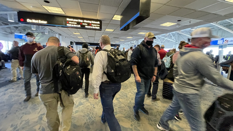 Busy Charlotte terminal
