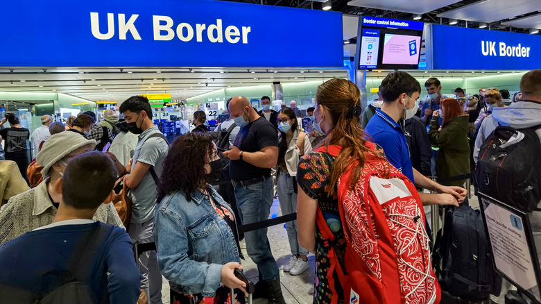 Heathrow security lines