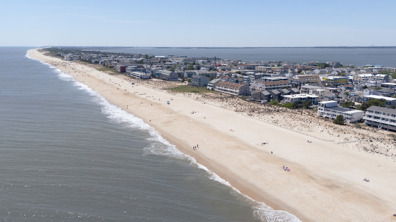 Drone view of Dewey Beach