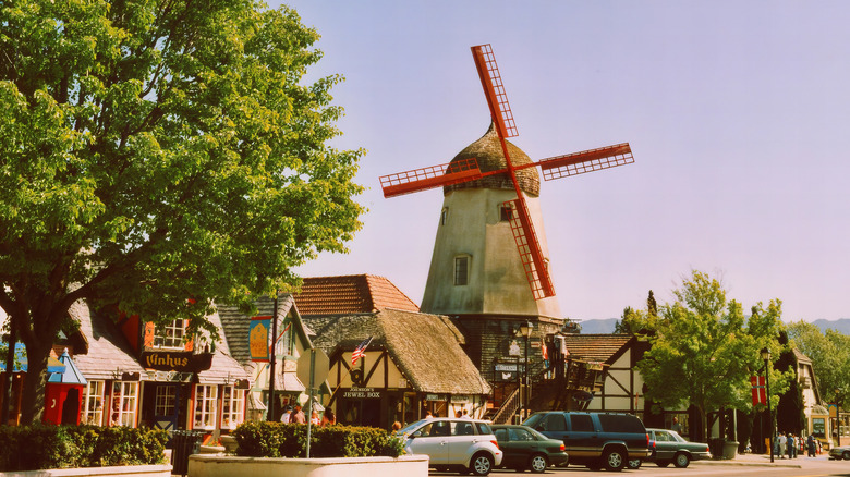 The danish-looking windmill in Solvang, California