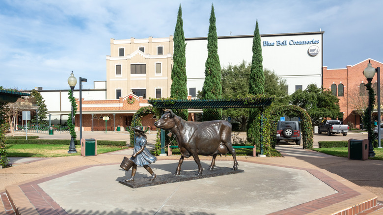 The Blue Bell Creameries factory in downtown Brenham