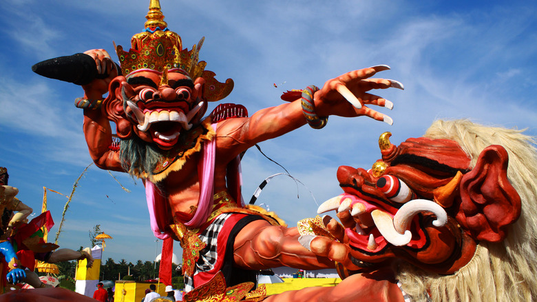 The Ogoh Ogoh Parade is part of the unplugged Nyepi celebration