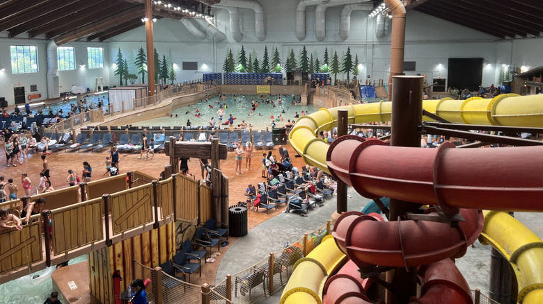 Inside of California Great Wolf Lodge resort