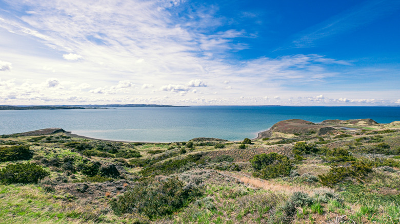 A hilly overlook near the waters of Fort Peck Lake, Montana