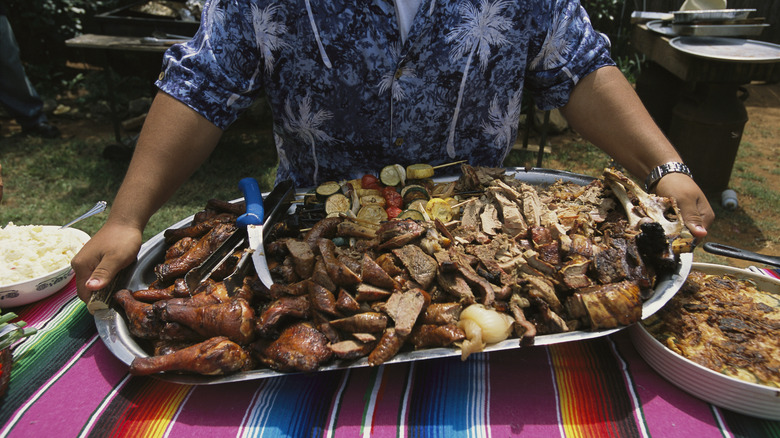 Family barbecue in San Antonio, Texas