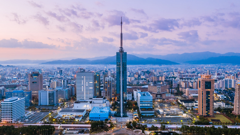 Fukuoka skyline, Japan