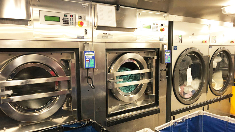 Laundry machines on a Norwegian Cruise ship