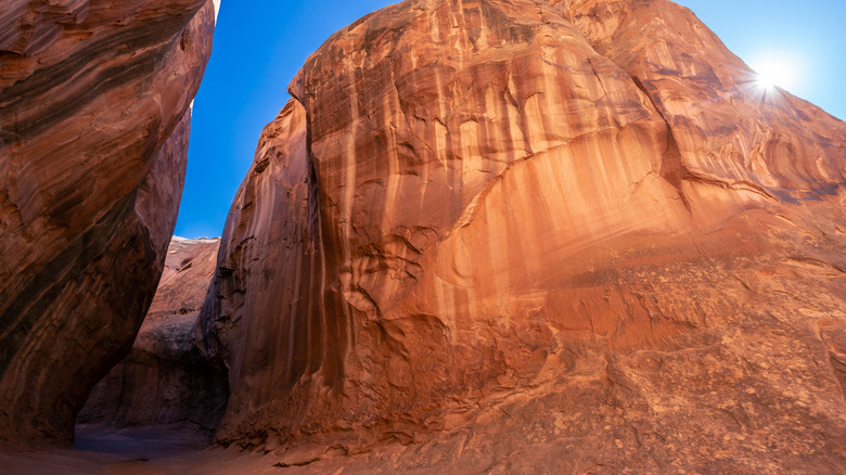 Red rocks of Leprechaun Slot Canyon, Utah