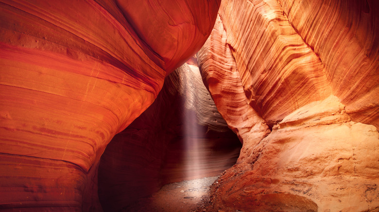 Red cliffs in Peekaboo Slot Canyon, Kanab