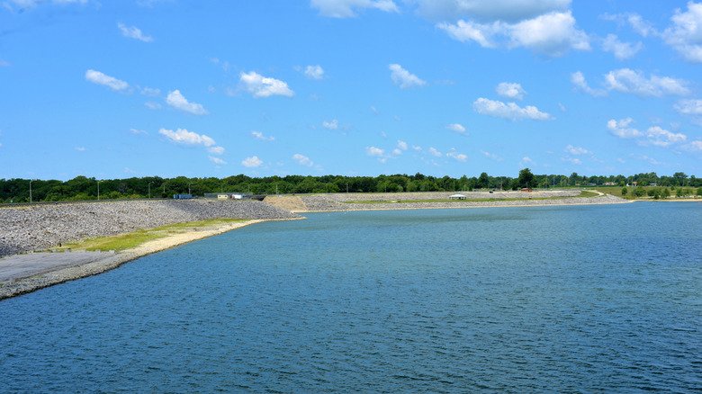 The dam contains Lake Shelbyville, one of the most snake-infested lakes in Illinois.