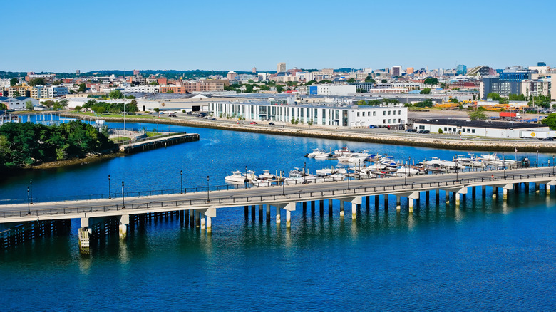 Summer Street bridge in Boston